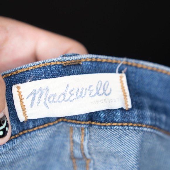 Madewell High Riser Whiskered Faded Skinny Jean 27 - Picture 8 of 13